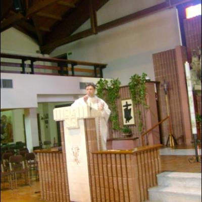 18-20 aprilie 2009: Milano: Vizita PS Percă Aurel la comunitatea catolică română