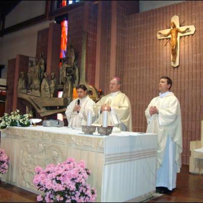 18-20 aprilie 2009: Milano: Vizita PS Percă Aurel la comunitatea catolică română
