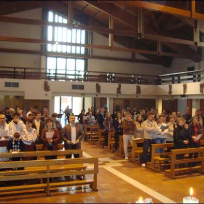 18-20 aprilie 2009: Milano: Vizita PS Percă Aurel la comunitatea catolică română