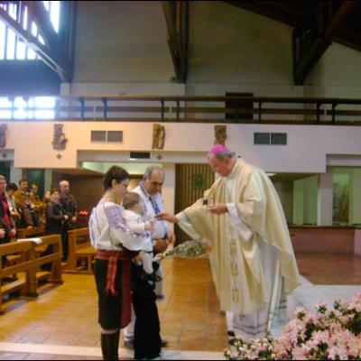 18-20 aprilie 2009: Milano: Vizita PS Percă Aurel la comunitatea catolică română