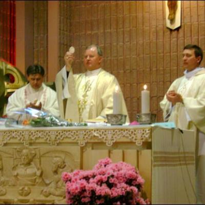 18-20 aprilie 2009: Milano: Vizita PS Percă Aurel la comunitatea catolică română