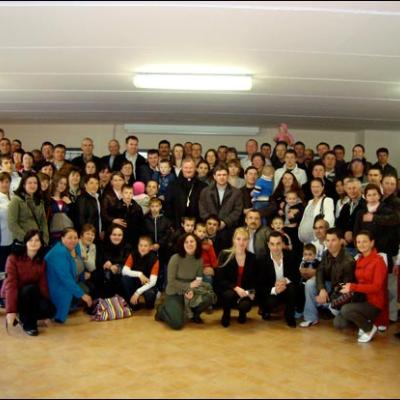 18-20 aprilie 2009: Milano: Vizita PS Percă Aurel la comunitatea catolică română