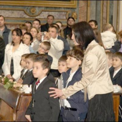 1 mai 2009: Torino: Prima sfântă Împărtăşanie