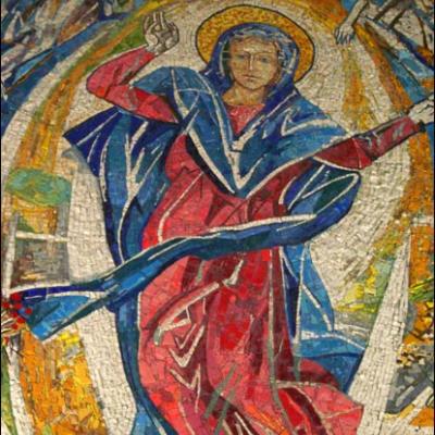 10 mai 2009: Iaşi: Noi mozaicuri în catedrala "Sfânta Fecioară Maria, Regină"