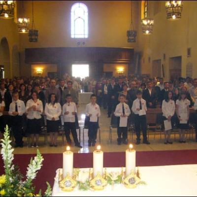 10 mai 2009: Roma: Administrarea Mirului în comunitatea catolică română