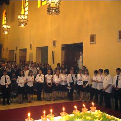 10 mai 2009: Roma: Administrarea Mirului în comunitatea catolică română
