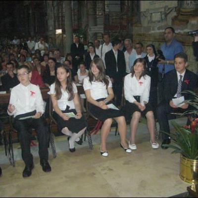 10 mai 2009: Roma: Administrarea Mirului în comunitatea catolică română