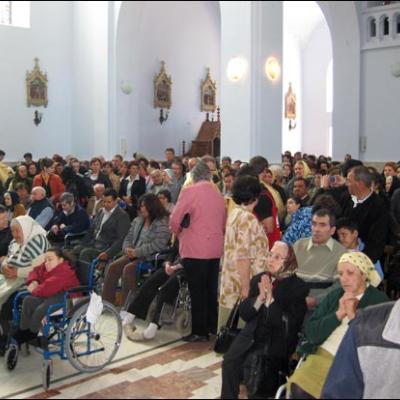 13 mai 2009: Cacica: Pelerinajul bolnavilor la sanctuarul "Adormirea Maicii Domnului"