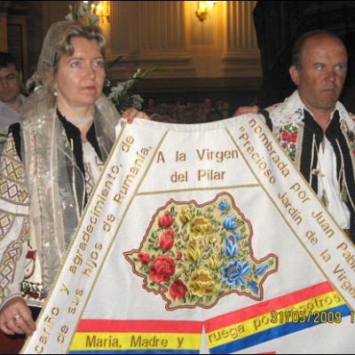 31 mai 2009: Zaragoza (Spania): Ziua de Rusalii - ziua oferirii mantiei românilor