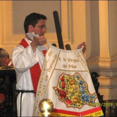 31 mai 2009: Zaragoza (Spania): Ziua de Rusalii - ziua oferirii mantiei românilor