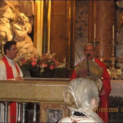 31 mai 2009: Zaragoza (Spania): Ziua de Rusalii - ziua oferirii mantiei românilor