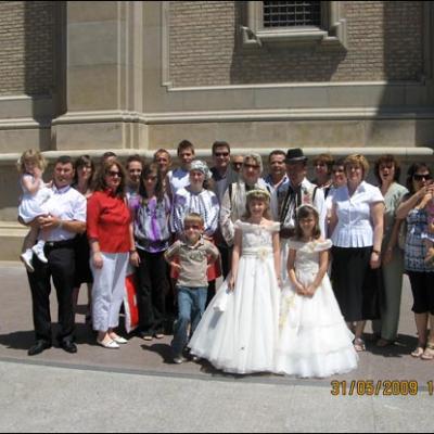 31 mai 2009: Zaragoza (Spania): Ziua de Rusalii - ziua oferirii mantiei românilor