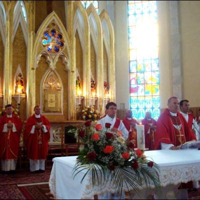 1 iunie 2009: Administrarea Mirului în Parohia Adjudeni