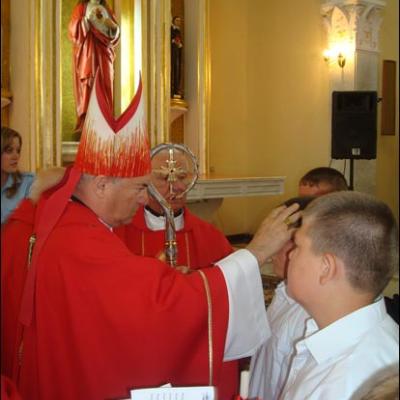 1 iunie 2009: Administrarea Mirului în Parohia Adjudeni
