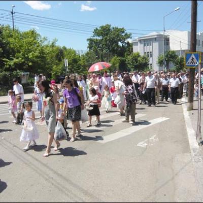 14 iunie 2009: Focşani: Procesiune solemnă cu preasfântul sacrament