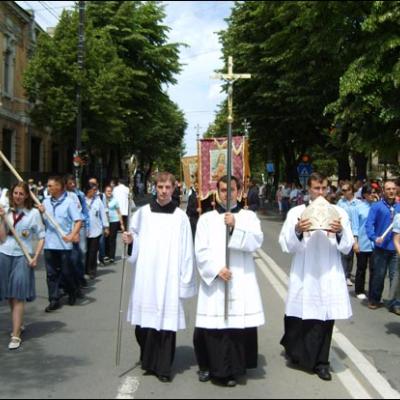 14 iunie 2009: Iaşi (ERC): Procesiunea în sărbătoarea Trupul şi Sângele Domnului