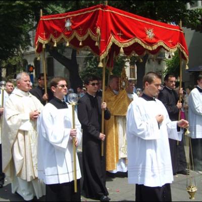 14 iunie 2009: Iaşi (ERC): Procesiunea în sărbătoarea Trupul şi Sângele Domnului