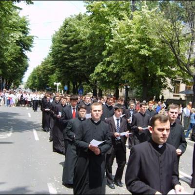 14 iunie 2009: Iaşi (ERC): Procesiunea în sărbătoarea Trupul şi Sângele Domnului
