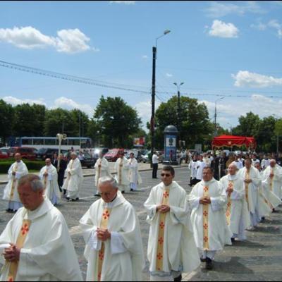 14 iunie 2009: Iaşi (ERC): Procesiunea în sărbătoarea Trupul şi Sângele Domnului