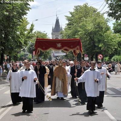 14 iunie 2009: Iaşi (ERC): Procesiunea în sărbătoarea Trupul şi Sângele Domnului