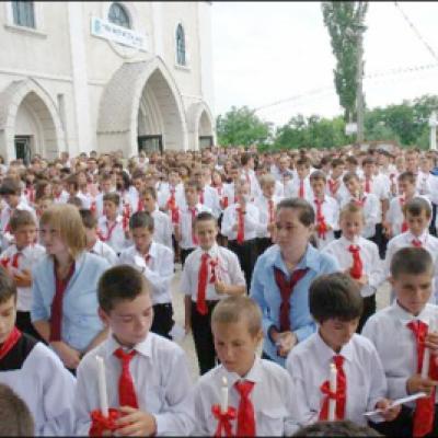 28 iunie 2009: Administrarea Mirului în Parohia Valea Seacă
