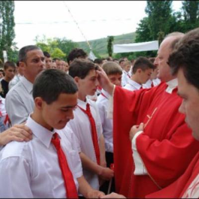 28 iunie 2009: Administrarea Mirului în Parohia Valea Seacă
