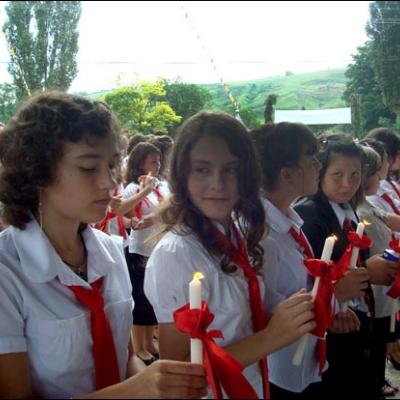 28 iunie 2009: Administrarea Mirului în Parohia Valea Seacă