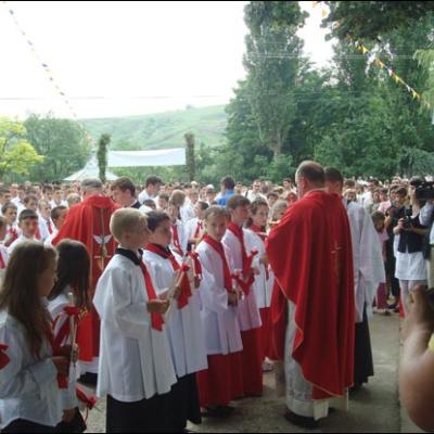 28 iunie 2009: Administrarea Mirului în Parohia Valea Seacă