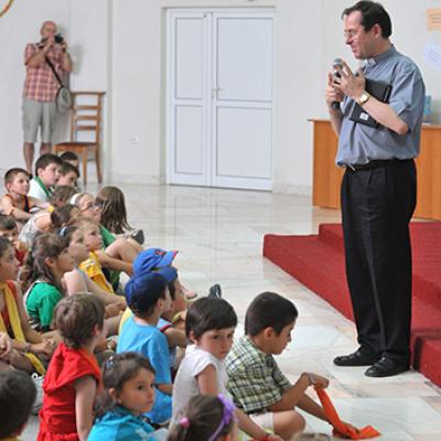 18 iulie 2009: Iaşi: Serbarea finală a campusului pentru copii din Parohia "Adormirea Maicii Domnului" (FOCUS)