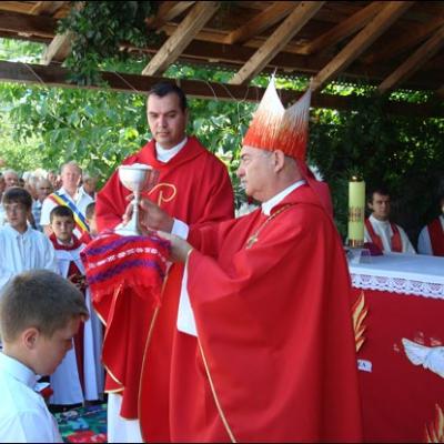 25 iulie 2009: Administrarea Mirului în Parohia Arini