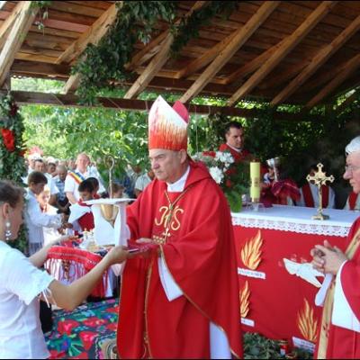 25 iulie 2009: Administrarea Mirului în Parohia Arini
