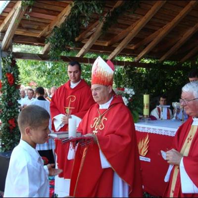 25 iulie 2009: Administrarea Mirului în Parohia Arini