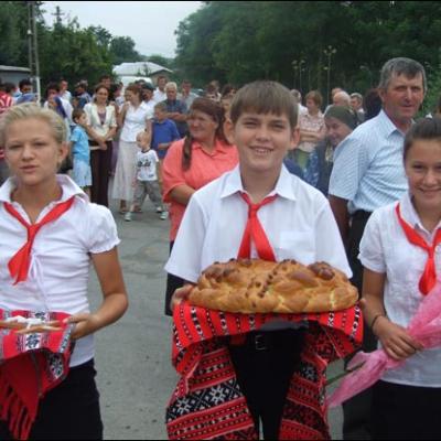 1 august 2009: Administrarea Mirului în Parohia Horgeşti