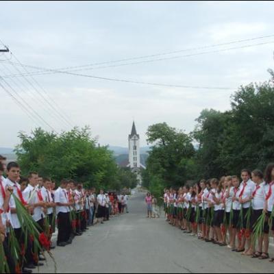 1 august 2009: Administrarea Mirului în Parohia Horgeşti