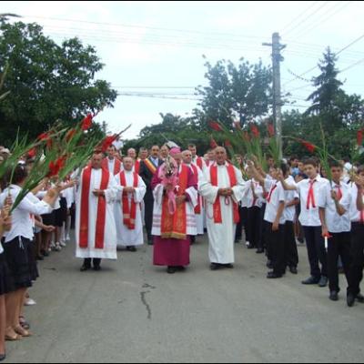 1 august 2009: Administrarea Mirului în Parohia Horgeşti