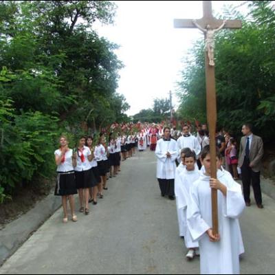 1 august 2009: Administrarea Mirului în Parohia Horgeşti