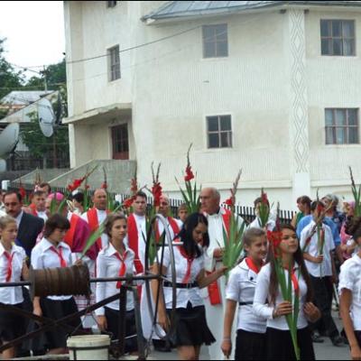1 august 2009: Administrarea Mirului în Parohia Horgeşti