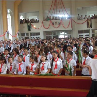 1 august 2009: Administrarea Mirului în Parohia Horgeşti
