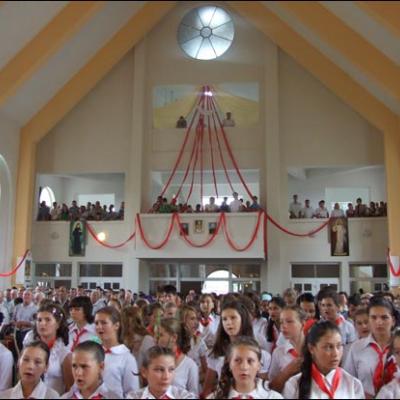 1 august 2009: Administrarea Mirului în Parohia Horgeşti