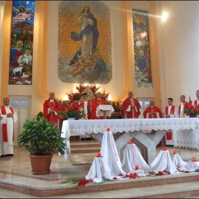1 august 2009: Administrarea Mirului în Parohia Horgeşti