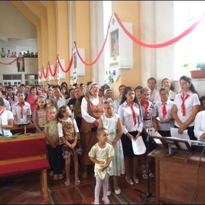 1 august 2009: Administrarea Mirului în Parohia Horgeşti
