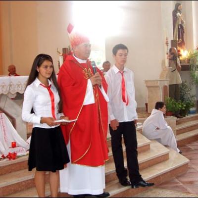 1 august 2009: Administrarea Mirului în Parohia Horgeşti