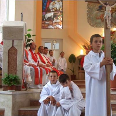 1 august 2009: Administrarea Mirului în Parohia Horgeşti