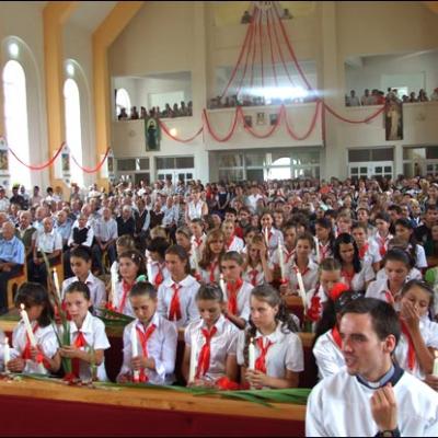 1 august 2009: Administrarea Mirului în Parohia Horgeşti