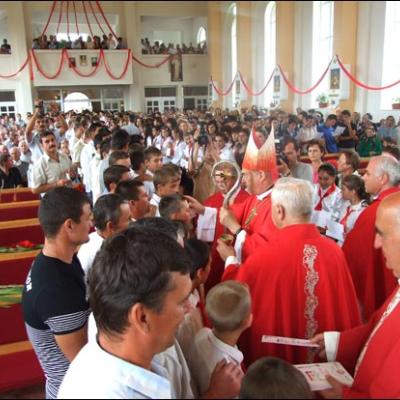 1 august 2009: Administrarea Mirului în Parohia Horgeşti