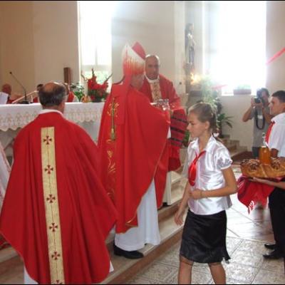 1 august 2009: Administrarea Mirului în Parohia Horgeşti