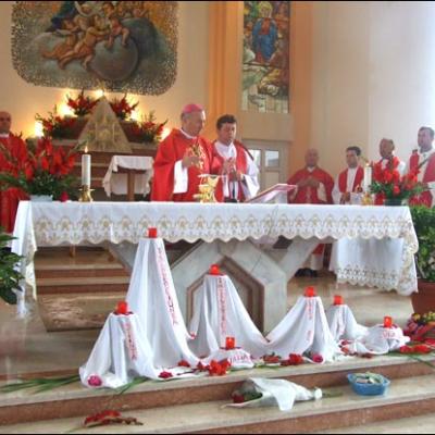 1 august 2009: Administrarea Mirului în Parohia Horgeşti