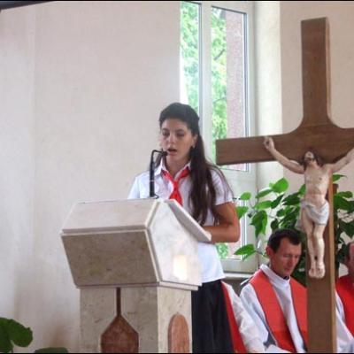 1 august 2009: Administrarea Mirului în Parohia Horgeşti