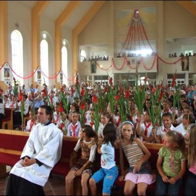 1 august 2009: Administrarea Mirului în Parohia Horgeşti