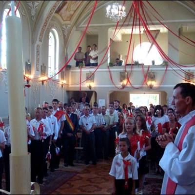 22 august 2009: Administrarea Mirului în Parohia Călugăreni şi filiala Roşiori